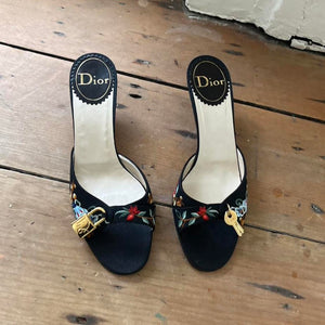 Dior lock mules