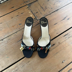 Dior lock mules